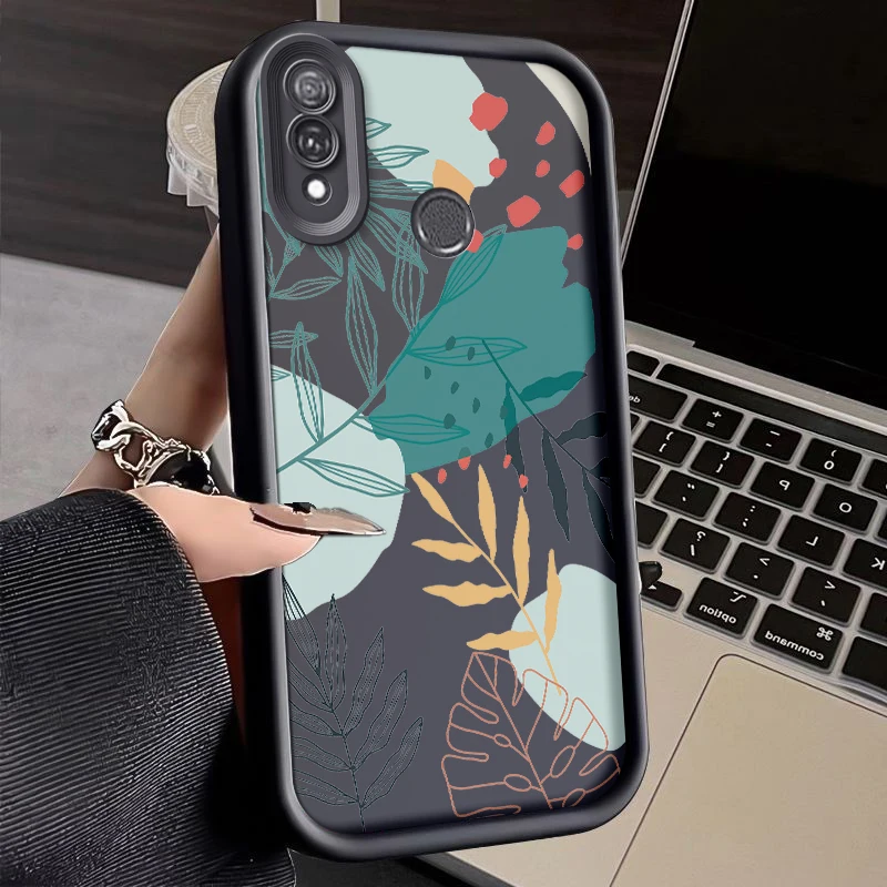 Чехол с рисунком свежих зеленых листьев для телефона Huawei Y9 Prime 2019 Силиконовый противоударный мягкий чехол Funda