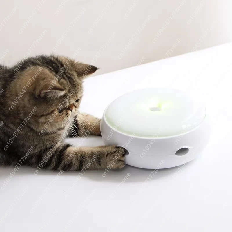 Donut Smart Automatic Cat Teaser Electric Feather Cat Teaser Cat Self-Hi Toy