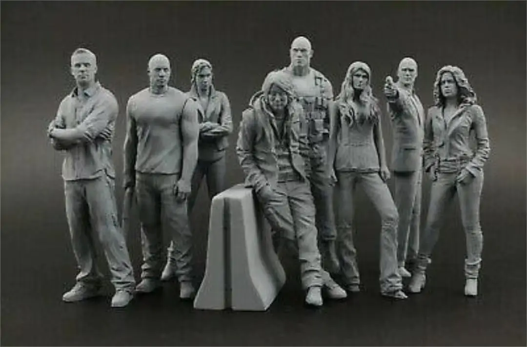 

1/35 фигурка из смолы, наборы моделей из смолы, неокрашенные миниатюры (8 фигурок) 04403