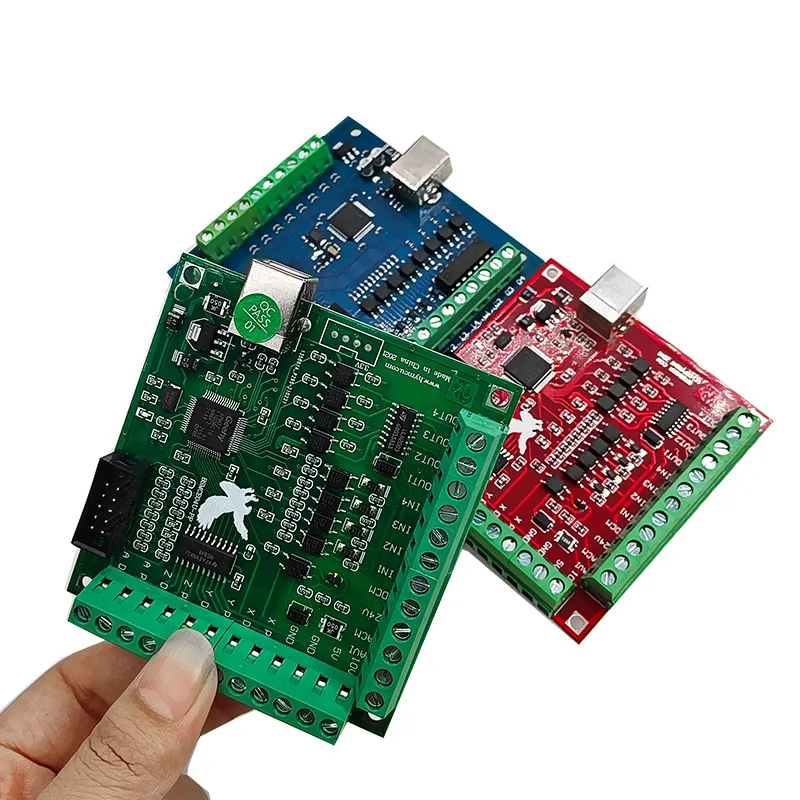 2PCS Placa Controladora de Motor CNC USB MACH3 100Khz, Placa de Controle de Movimento de 4 Eixos para Máquinas CNC