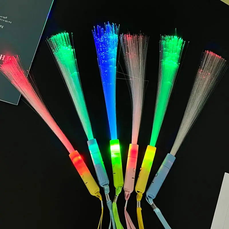 5/10PCS Farbe Optische Faser Fluoreszierende Spielzeug Kinder Geburtstag Party Geschenke Nachtlicht Requisiten Leistung Festival Hochzeit Dekorationen