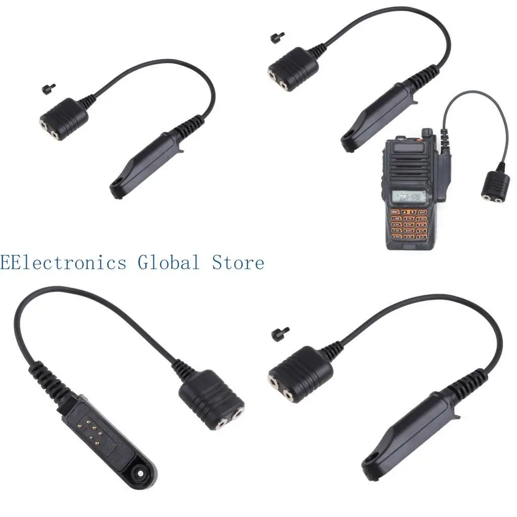 

462B Waterproof Radio Two Way Radio Audio Adapter Cable for UV-5R BF-888S Adapter Cable for Baofeng UV-9R