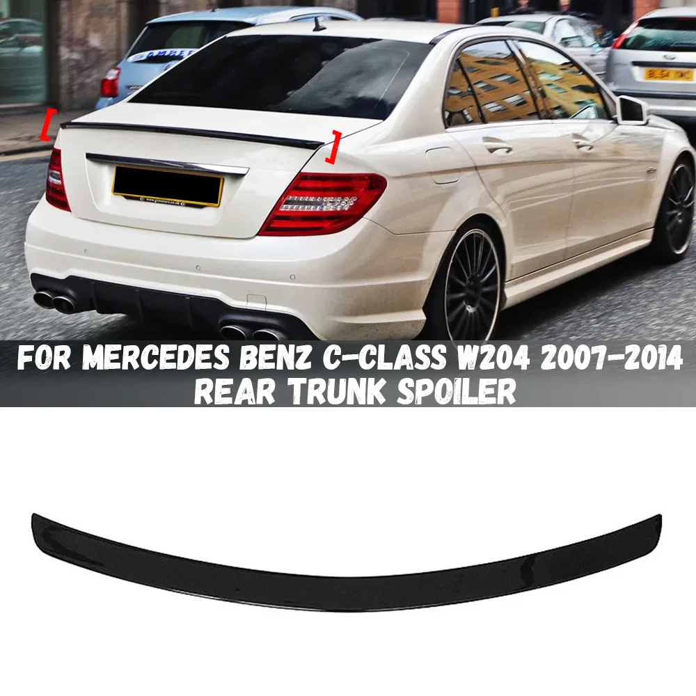 

For Mercedes Benz C-Class W204 2007-2014 C180 C250 C300 C63 AMG Rear Trunk Spoiler Wing Roof Spoiler Wings Auto Accessories