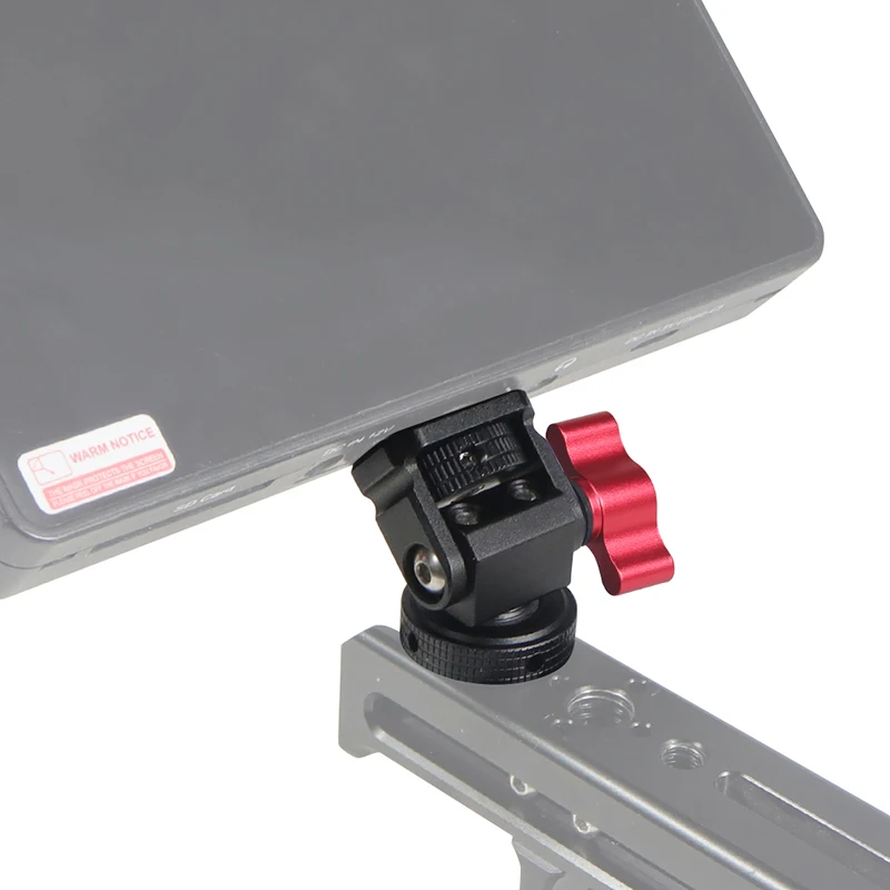 Monitorständerhalter, EVF-Halterung mit Kaltschuh, 1/4 Zoll Schraube, ARRI-Positionierungsstift, 3/8 Zoll Loch, für DSLR-Kamera, Feldblitzlichthalterung – Detail 26
