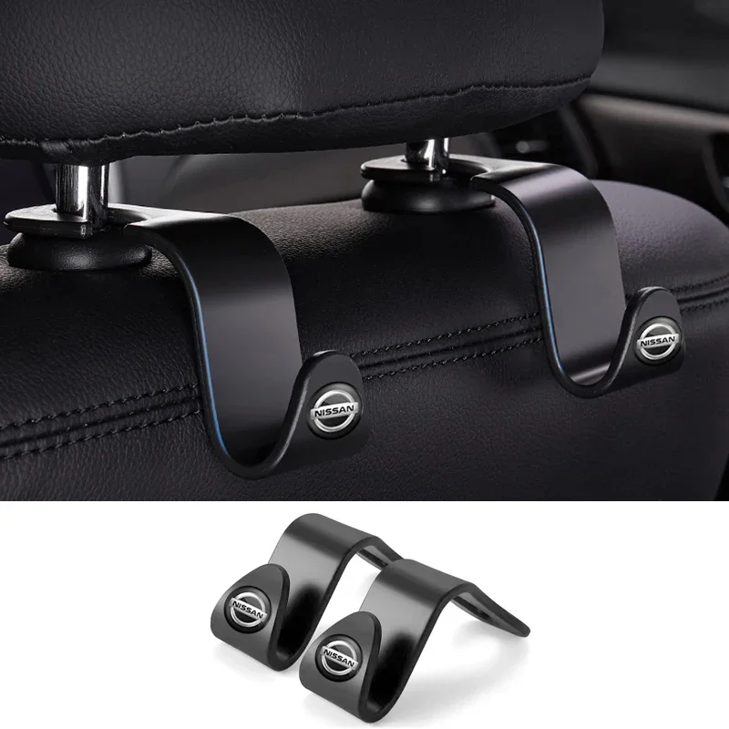 Car Seat Hook Organizer Holder for Nissan Qashqai Leaf Juke Patrol Micra X Trail T32 Tiida Navara Nismo Note Teana Accessories