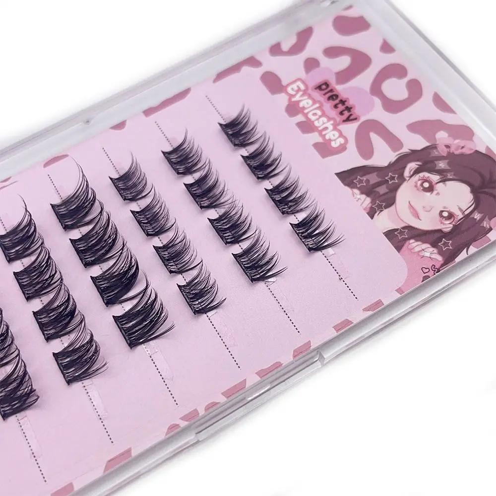 Selbstklebende selbstklebende Wimpern, kein Kleber erforderlich, Cluster, selbstklebende Wimperncluster, natürlich, dünn, wiederverwendbar