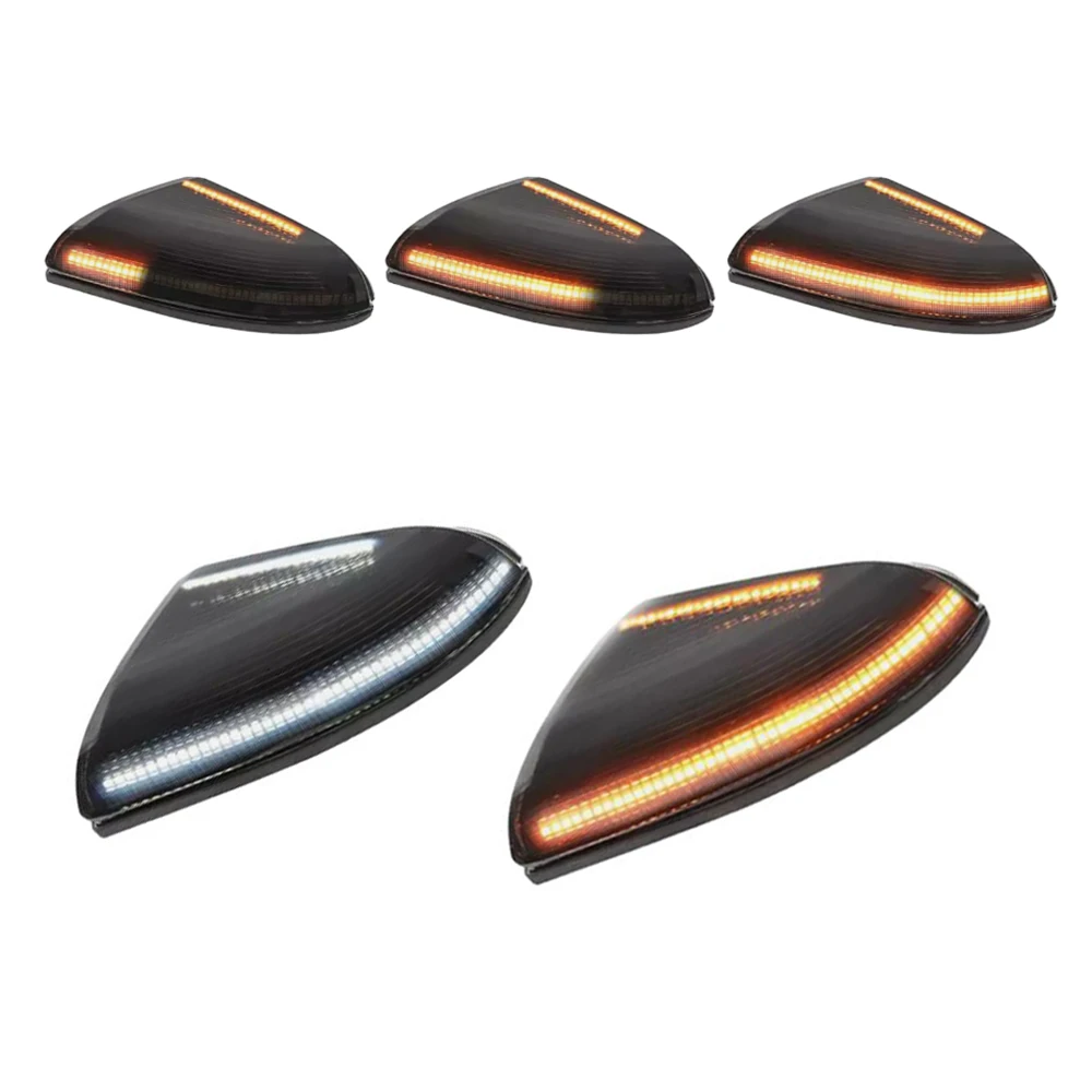 12V 2Pcs Sequential Side Marker Mirror Indicator Light LED Dynamic Turn Signal Blinker  For Dodge Ram 1500/2500/3500 2009-2018