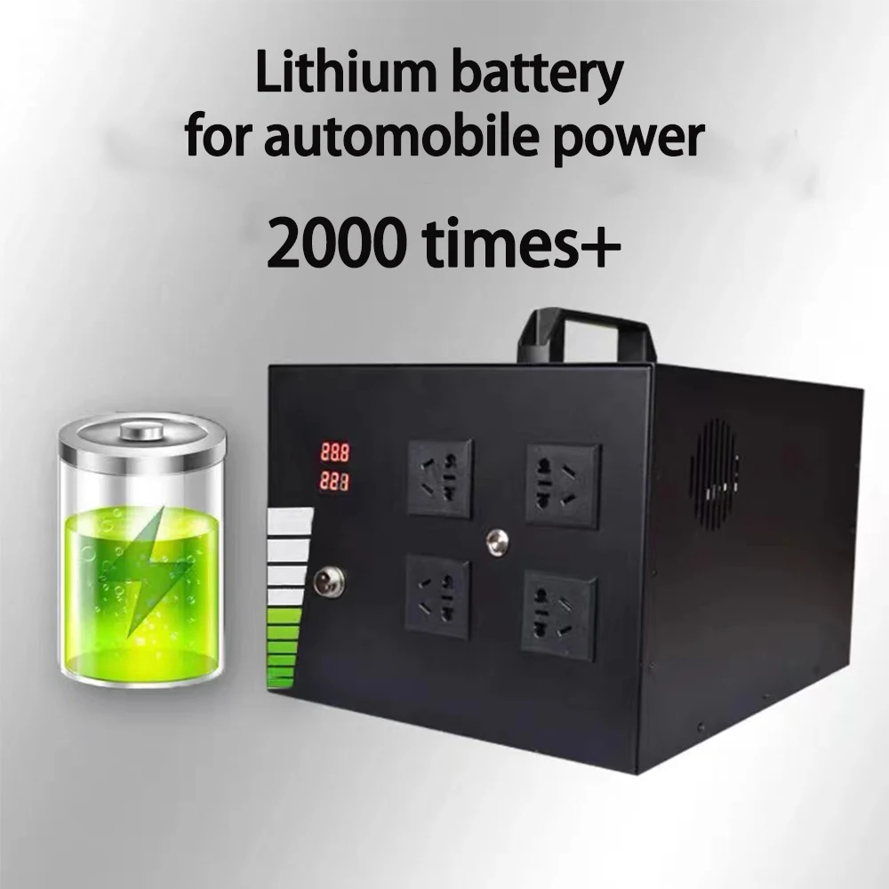 High-Capacity 1000W/2000W Portable Power Bank Station Lithium-Ion Battery Solar Outdoor Camping Uninterruptible Power Supply Car