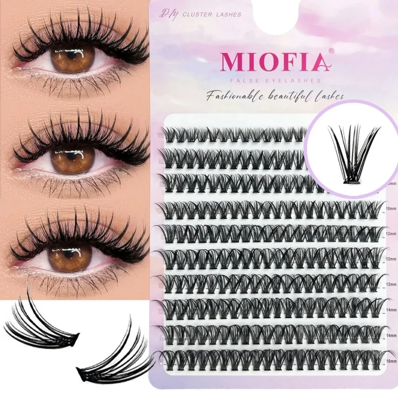 30D 40D 60D 80D Mink False Eyelashes 180/200 Bundles Natural Lashes Extension 3D Russia Volume Individual Eyelash Cluster Makeup
