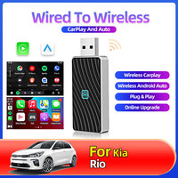 For Kia Rio New Car AI Box 2in1 Mini Adapter Plug And Play Dongle Wired to Wireless Carplay&Android Fast Connect Car Accessories