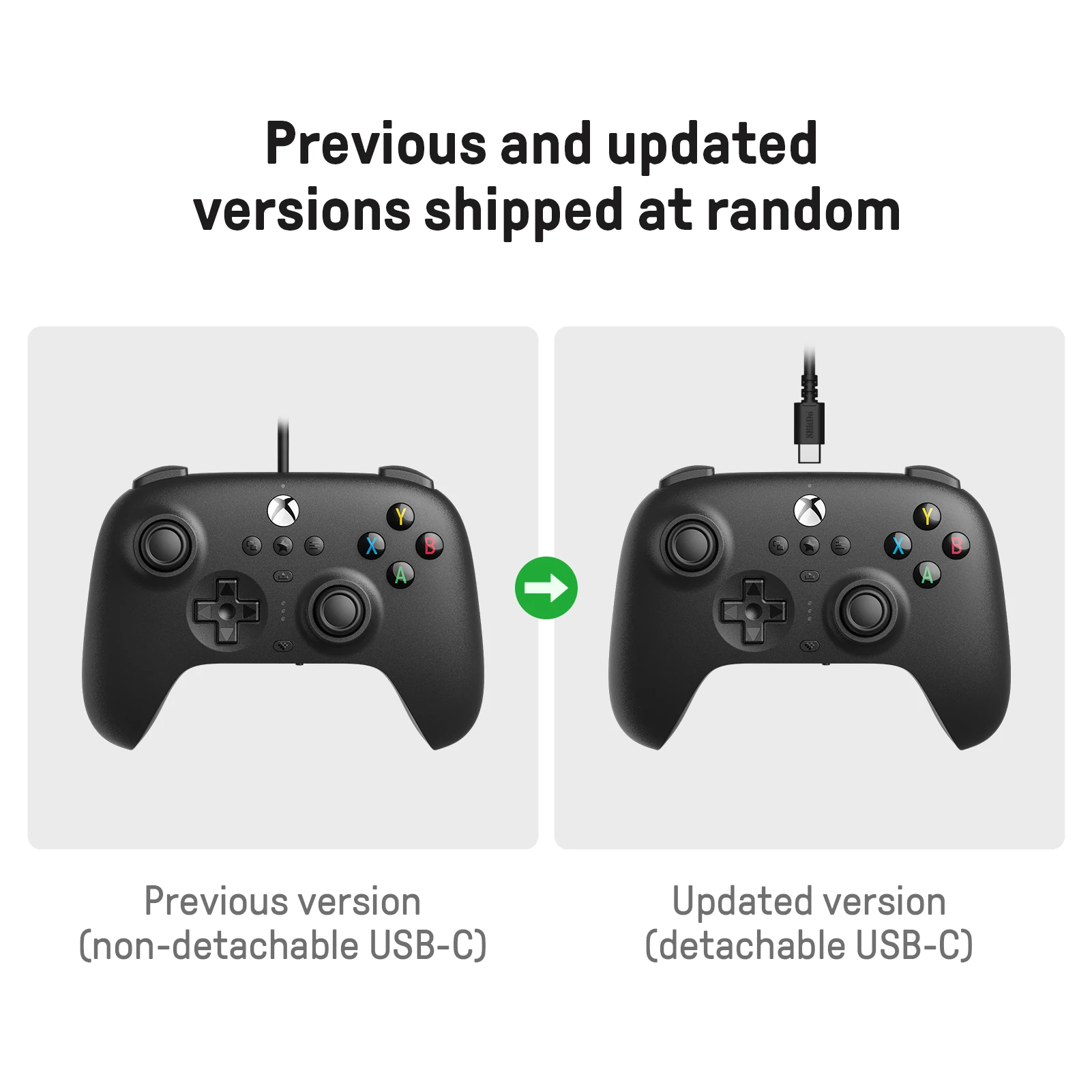 8Bitdo Ultimate Wired Gamepad With Hall Joystick Controller for Xbox Series X, Xbox Series S, Xbox One, Windows 10 And Above