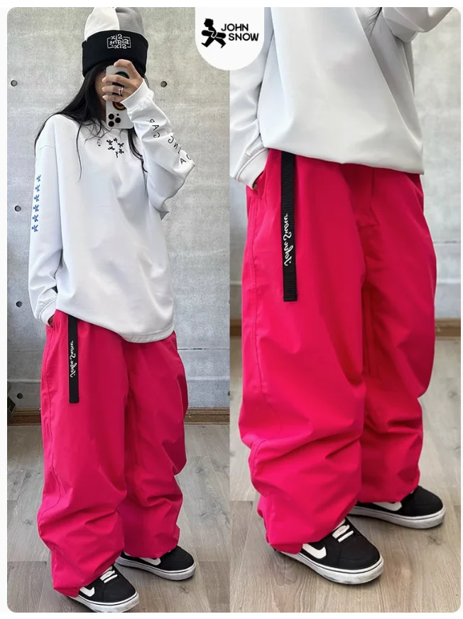 John Snow Winter Herren- und Damen-wasserdichte Skihose, warme, atmungsaktive Schnee-Frauenhose, Outdoor-Snowboardbekleidung, männliche Hose – Detail 27