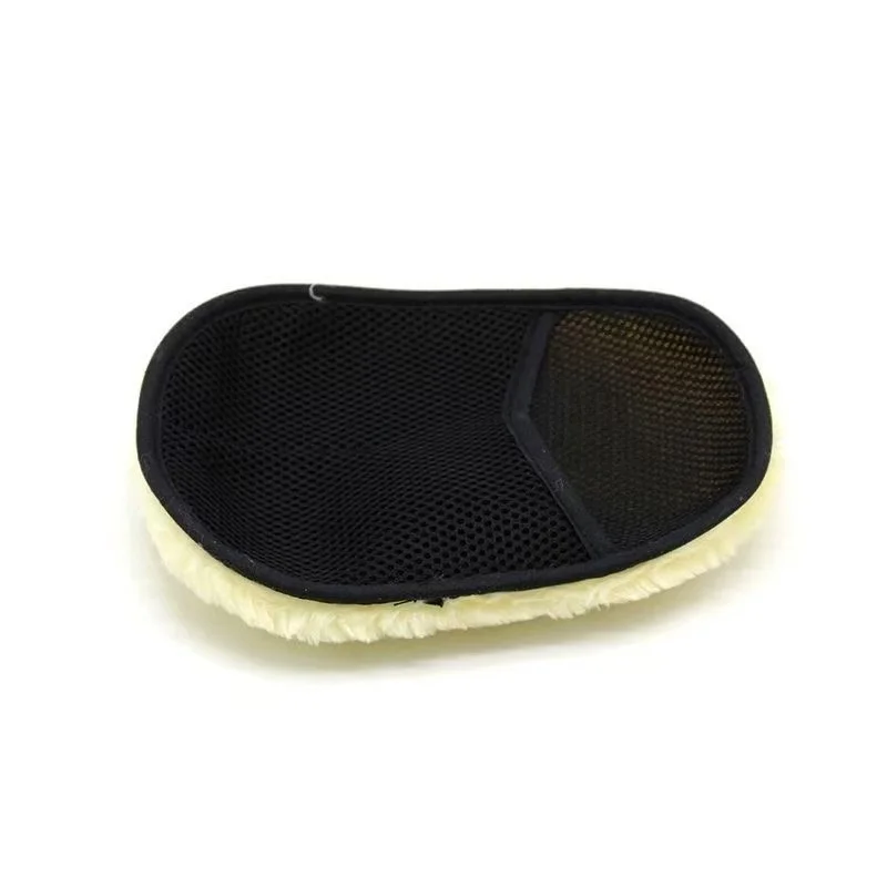 Premium Imitation Lambswool Car Wash Mitt Scratch‑Free Ultra‑Absorbent Anti‑Slip Mesh Back & Elastic Cuff 2 Styles For Car Detai