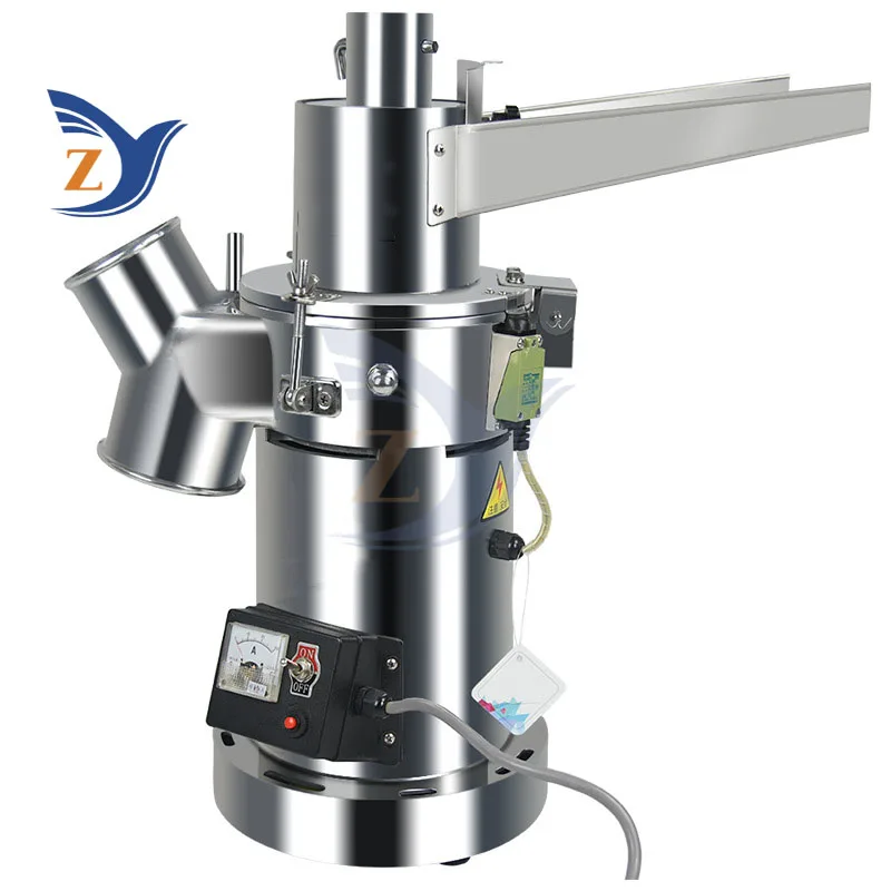 เครื่องบดยาสมุนไพรจีน Ultra-fine Power-driven ในครัวเรือนขนาดเล็ก Ultrafine ยาวัสดุ Crusher อุปกรณ์