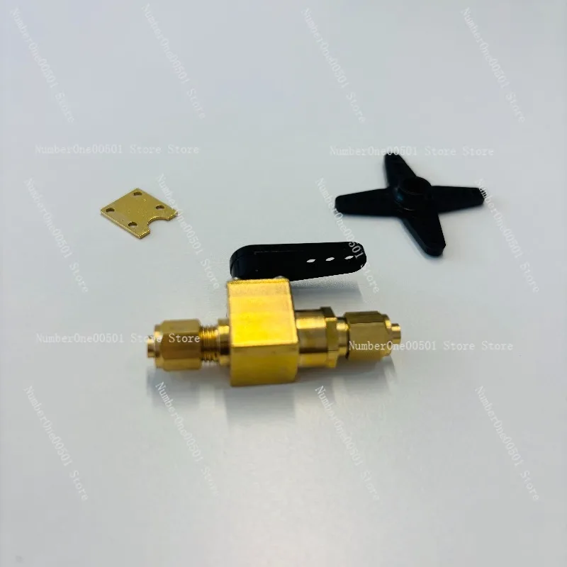 T1 Brass Mini Servo Throttle Valve for Steam Engine Model Motor Boat Engine Accessories RC Model