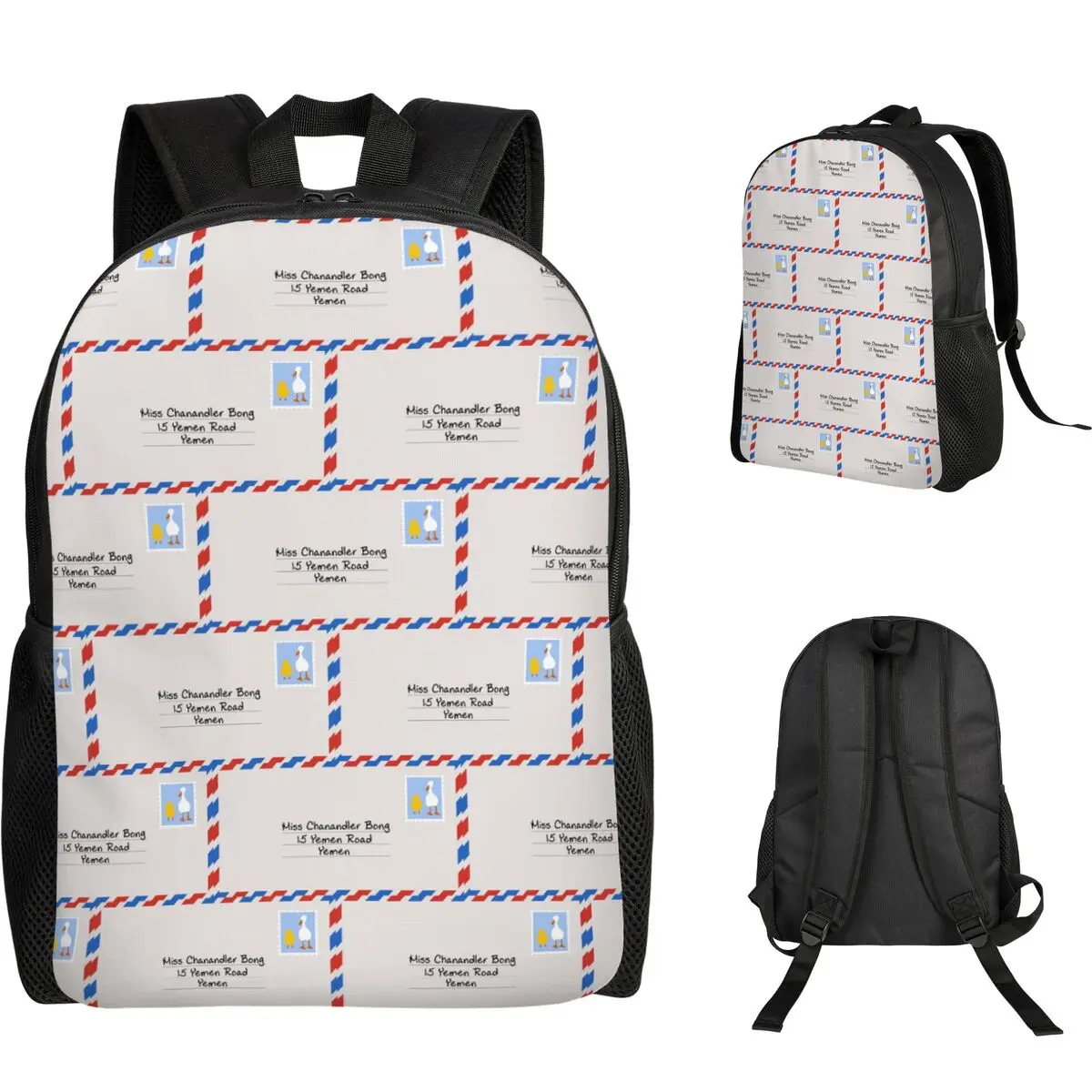 Miss Chanandler Bong Backpack Student Boys Girls BookBag School Bag Computer Shoulder Bags