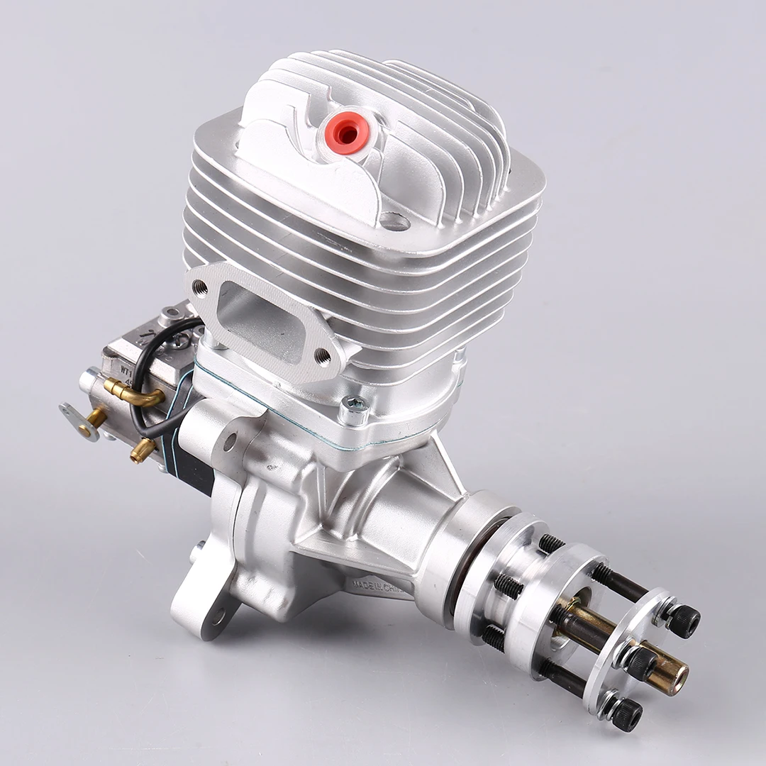DLE61 61CC GAS Engine For RC Airplane Fixed Wing Model Single Stroke DLE Two Exhaust Wind Cold Hands Start After Stroke