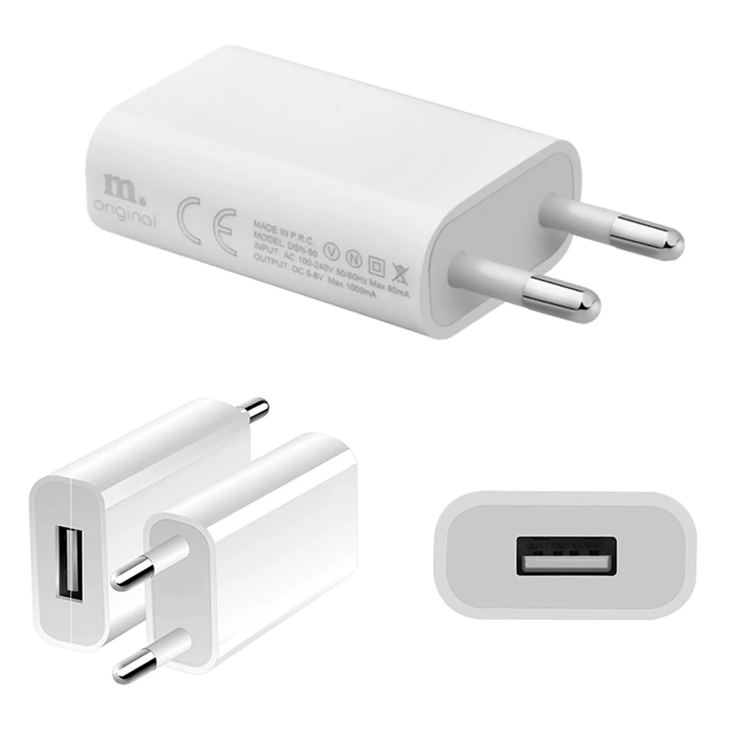 1/5/10pcs Plugs USB Wall Adapter Charger 5W Slim Charging Plug Power Supply 5V 1A Power Plug Adapter Socket Adapter for iPhone