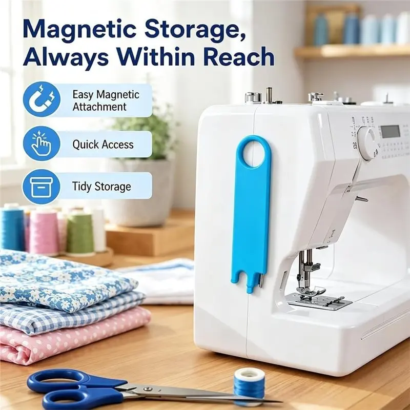Fine Workmanship Multifunctional Automatic For Sewing Machine Needle Threader(2Pcs), Quick Threading Device For Sewing Machines