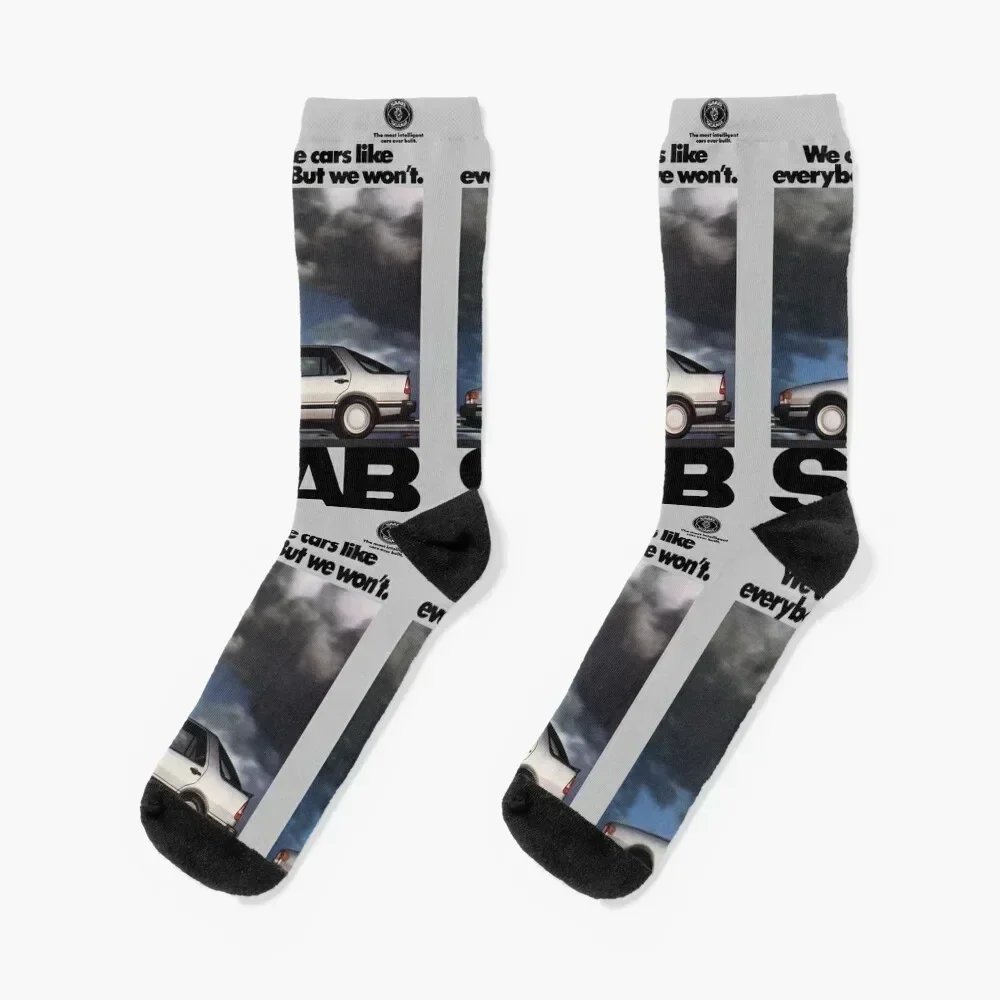 

SAAB 9000 Socks christmas gift hockey Luxury Woman Socks Men's