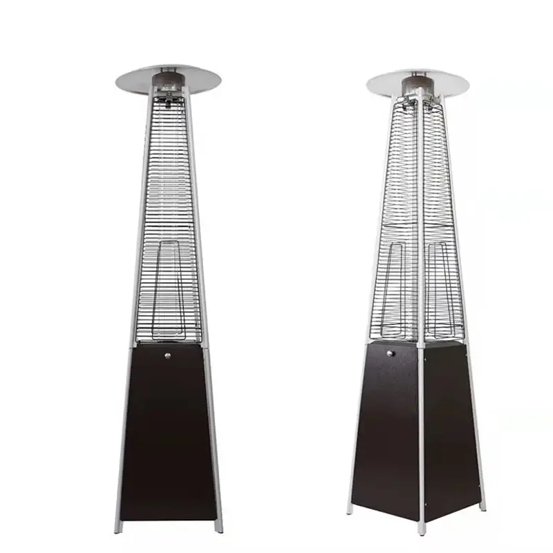 Propane external gas patio can be customized with outdoor pyramid heaters