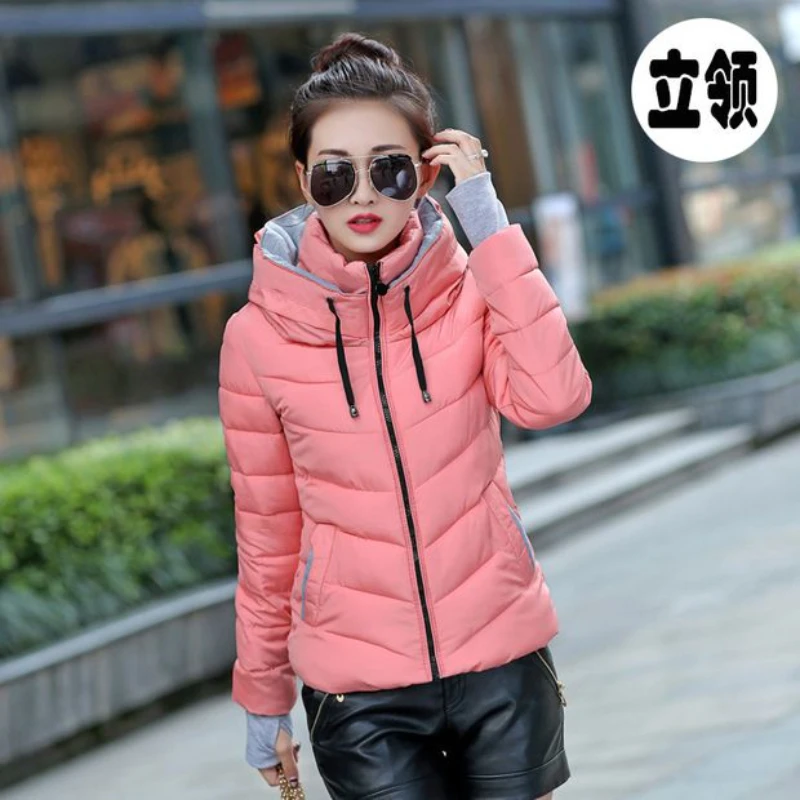 New Down cotton Jacket Women Winter Warm Coat Lady Fashion Korean Jacket Big size Thicken Coats Female Hooded Parka