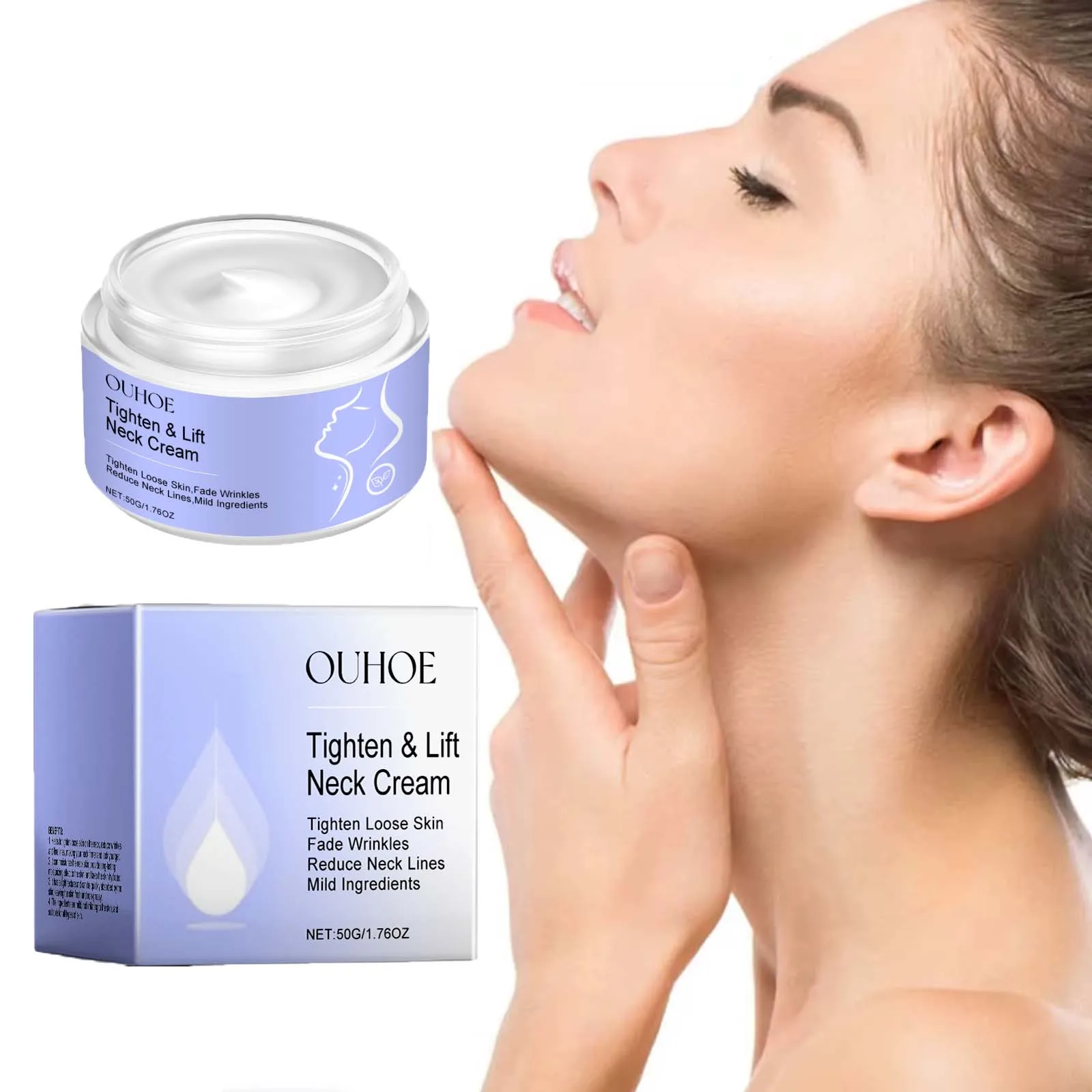 

Firming Neck Cream Fade Fine Lines Tightening Lifting Eliminating Double Chin Nourish Brightening Smoothing Elegant Neck Contour