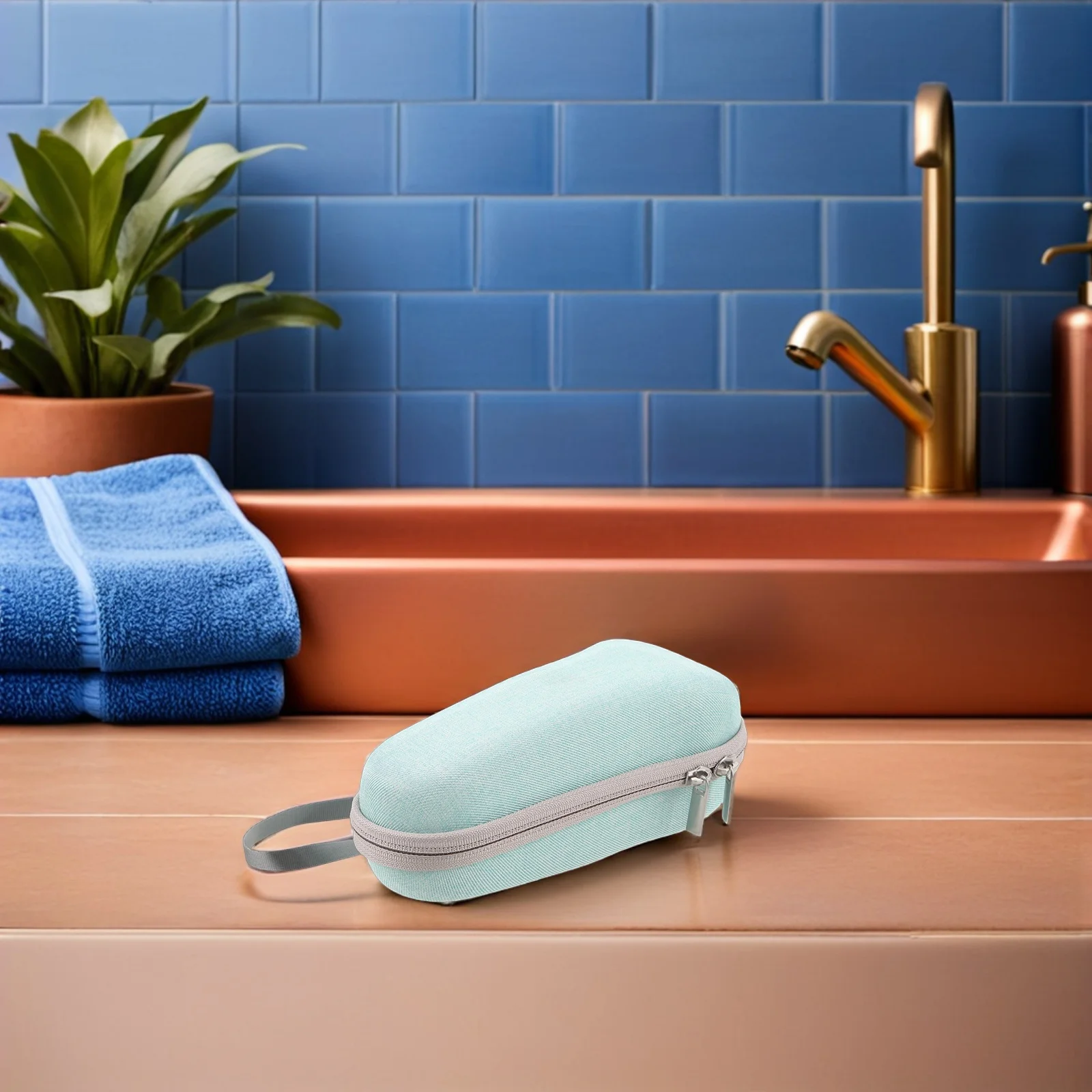 Portable Electric Shaver Hard Case Anti-Pressure Razor Storage Organizer Oxford Fabric Travel Shaver Protective Carrying Pouch