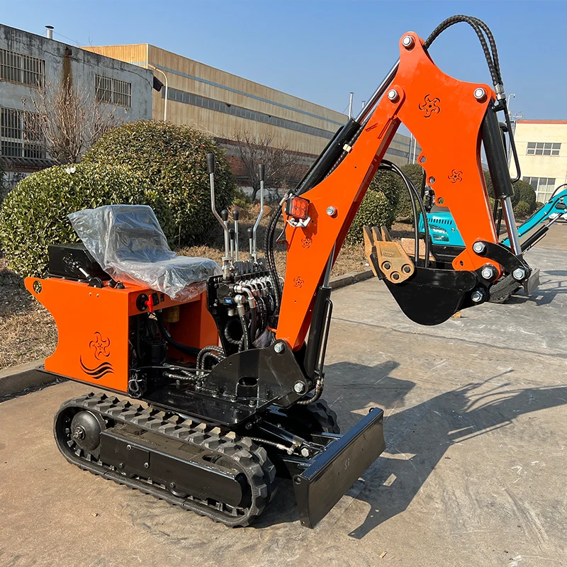 تسليم سريع حفارة صغيرة 0.8 طن حفارة هيدروليكية جديدة مع أكياس حفارة زاحفة مع المرفقات