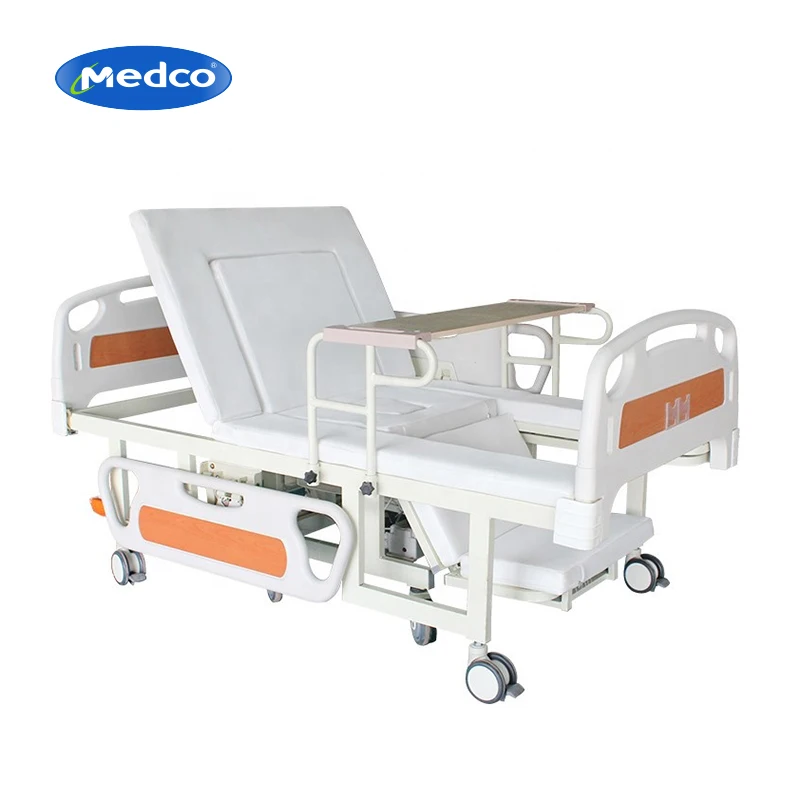 High Quality Electric Disabled Elderly Home Care Nursing Hospital Bed With Separate Wheelchair