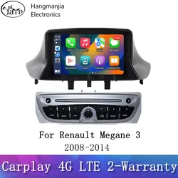 Android 13 Auto Radio For Renault Megane 3 Fluence Samsung SM3 2008 - 2014 Car Multimedia GPS carplay GPS Navigation NO dvd 2din