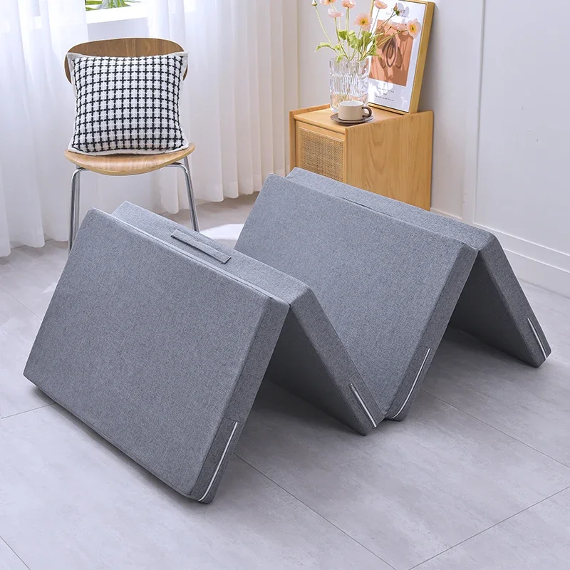 Folding Mattresses Lazy Tatami Yoga Mat Foldable Ease Portable Solid Mattress Office Workers Lunch Break Sleeping Mat Flooring