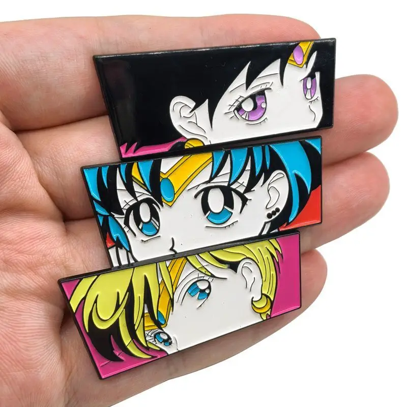 بحار القمر عمل القمر هير ري هينو أنيمي الطرفية الكرتون الإبداعية شارة معدنية موضة حقيبة شخصية الديكور بروش #2