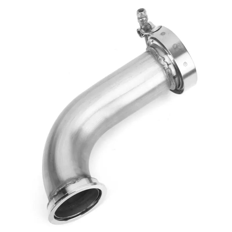 

Нержавеющая сталь, 2,5 дюйма, 63 мм, V-образный фланец, 90 градусов, универсальный коленчатый турбо-зажим выхлопной трубы для Garrett