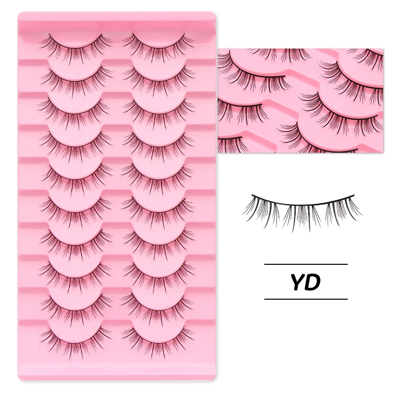 DINGSEN Anime-Wimpern, Vollstreifen-Wimpern, 10 Paar, dicke Wimpern, wiederverwendbare falsche Wimpern, Großhandel für Make-up, Beauty-Wimpern – Detail 29