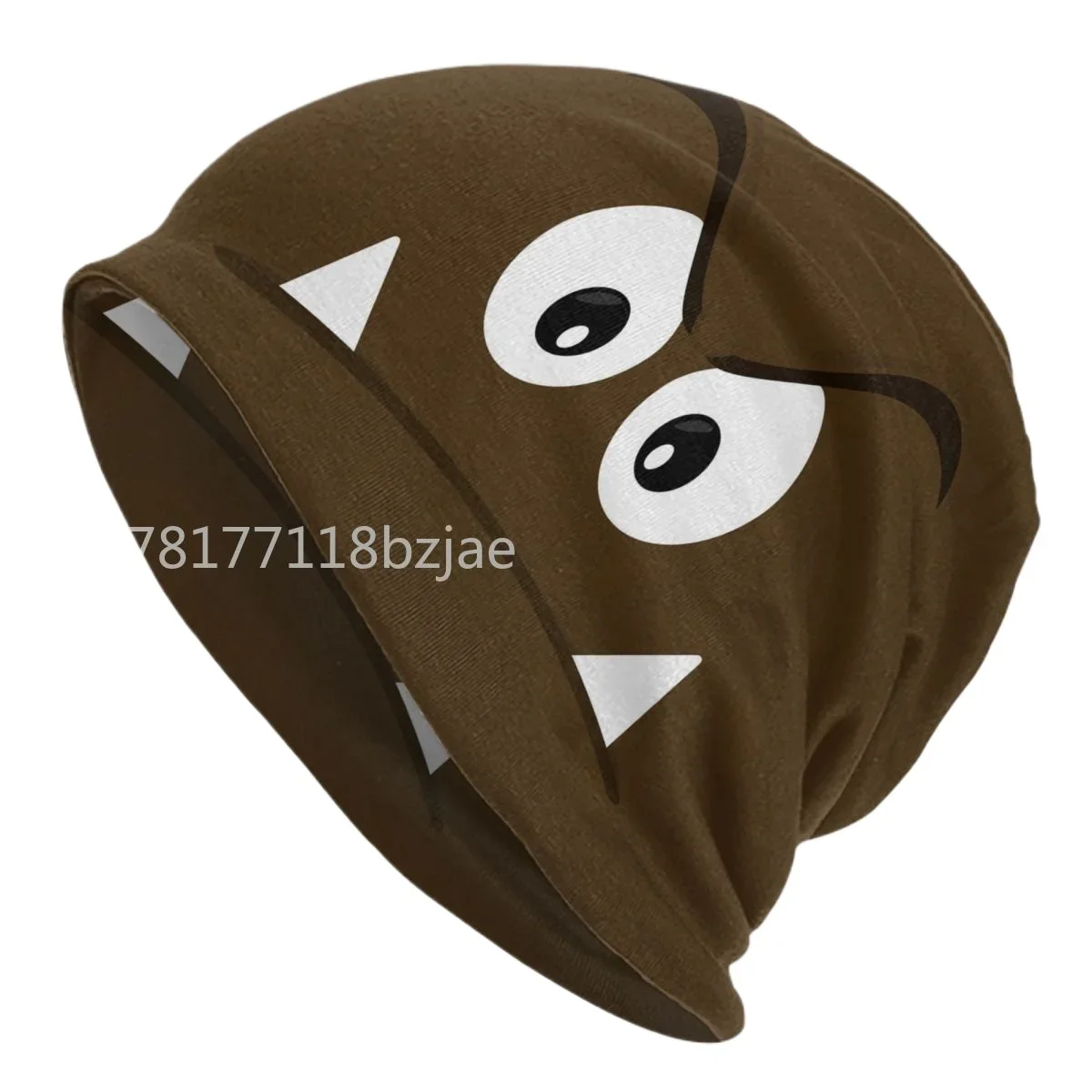 Cartoon Game Brown Goomba Face Bonnet Hats Hip Hop Knitting Hat For Women Men Winter Warm Skullies Beanies Caps