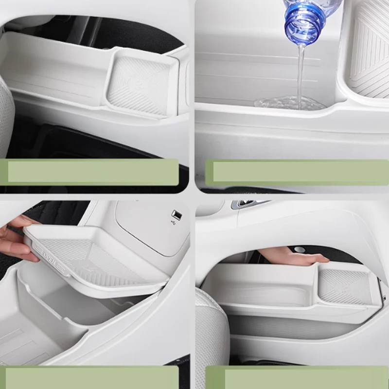 For Geely Geome Geely Galaxy Xingyuan 2025 Storage Box Under Central Control Silicone Interior Car Accessories