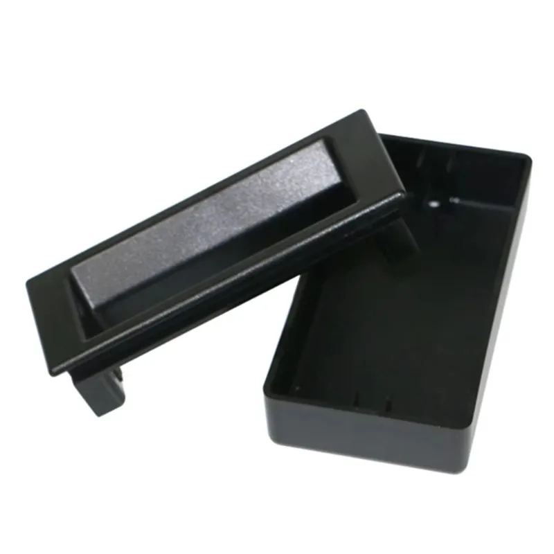 LS108 Two In One Embedded Cabinet Door Handle P1‑30‑101 Black Plastic Industrial Equipment Cabinet Replacement Hardware Fitting