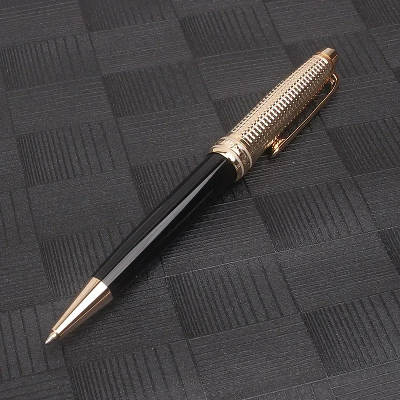 

High Quality 3D Design Mb Metal Resin Ballpoint Pen Rollerball Pen Black Blue Fountain Pen Elegant Office Stationery Gift