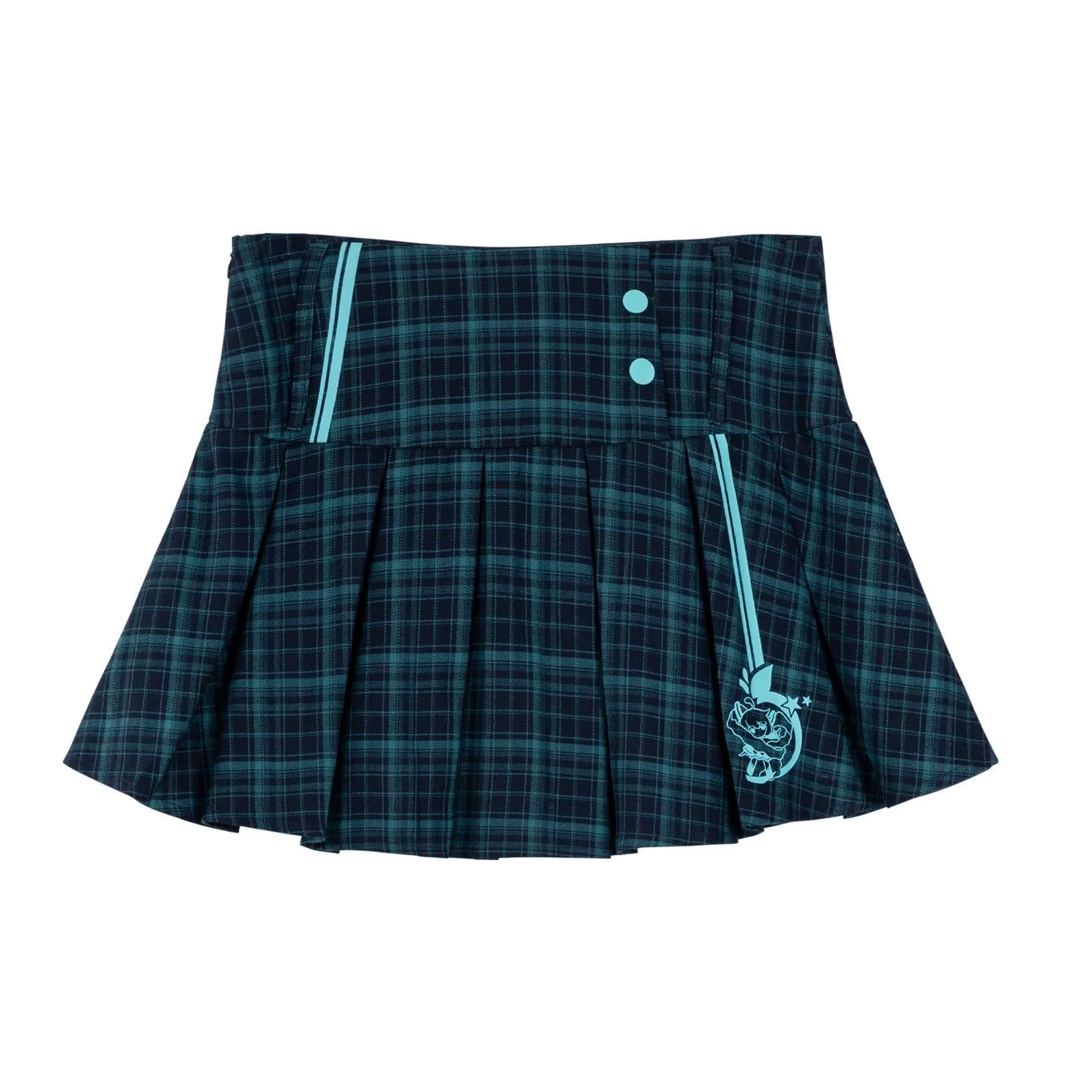 Moeyu Hatsune Miku Plaid Pleated Short Skirts Mini Skirts for Women High Waist JK Dress Vocaloid Cosplay Costume Woman Clothing