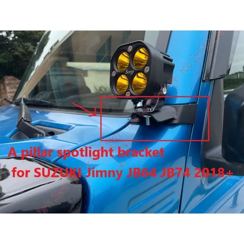 

Автомобильный передний светильник A Pilla, прожектор, рабочее освещение, кронштейн, монтажный держатель для SUZUKI Jimny JB64 JB74 2018-2024