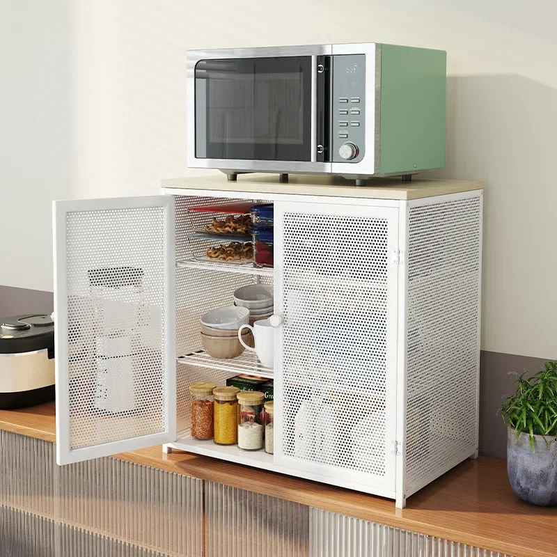 Multifunctional Cupboards Home Kitchen Dish Leftovers Multi-layer Storage Cabinets Shelves Desktop Tabletop Cabinets Breathable