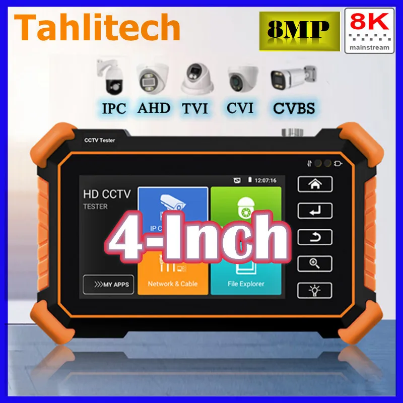 

New 8K IPC CCTV Tester Surveillance Camera 8MP IP AHD CVI TVI Camera Tester 8K IP Camera Testing IPC1910C HDMI VGA Cable Tester