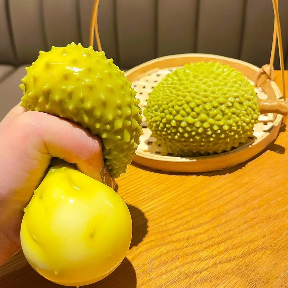 

Мягкая игрушка-антистресс Kawaii в виде дуриана и мандарина, медленно восстанавливающая форму, для снятия стресса и тревоги, сенсорная игрушка-фиджет для детей, подарок