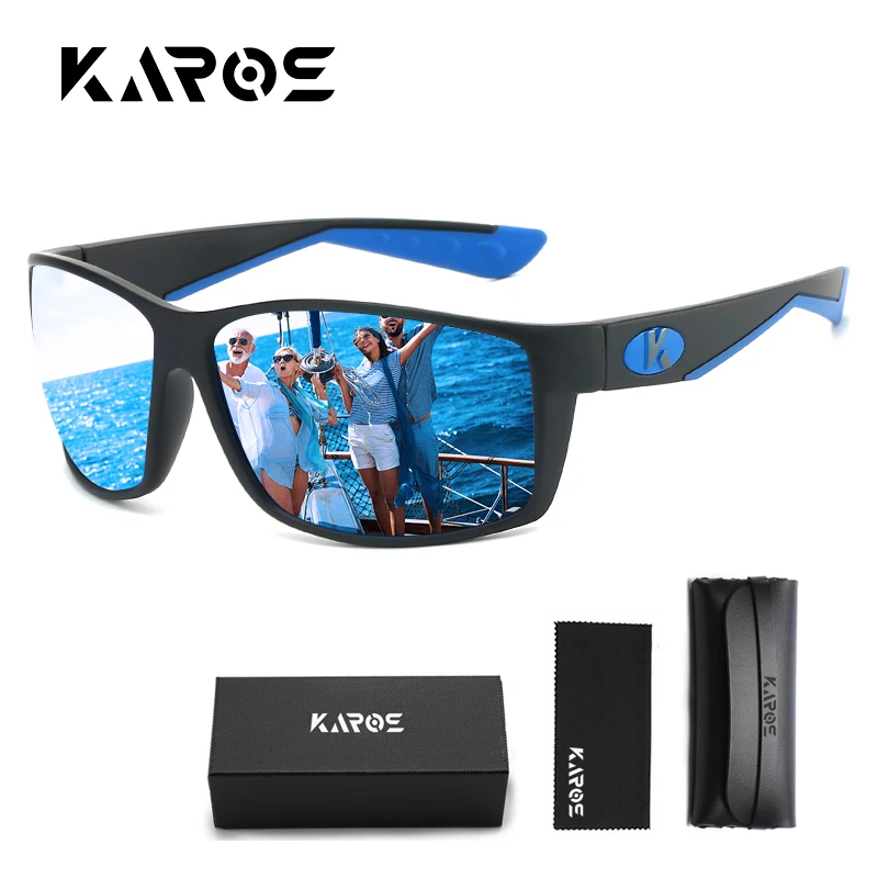 

KAROS Unisex Hiking Cycling Sports Sunglasses UV400 Polarized Anti-Glare Eyewear with Gift Box & Accessories YZ2026