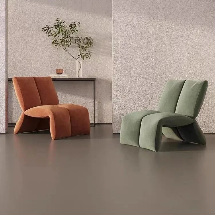 غرفة معيشة حديثة فاخرة وخفيفة مصممة كرسي أريكة فردي كسول