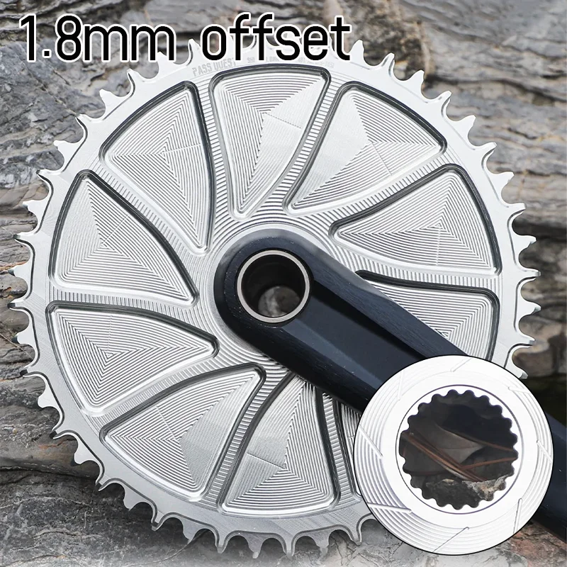 

Direct Mount Mtb Bike Crown Aero Chainring Silver Single Plate 44 46 48 50 Tooth Sprocket For Shimano Slx M7100 Xtr M8100 M9100