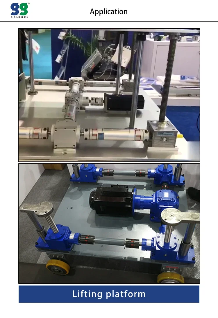 SWL2.5T Keyhole Worm -bolt Lifter worm gear screw jack mechanical screw jack for Food packaging