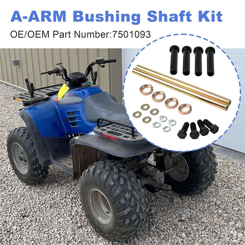 

A73X-Front Lower A-ARM Bushing Shaft Kit 7501093 For Polaris Sportsman 400 500 570 600 700 800 Trail Blazer 250 330 400