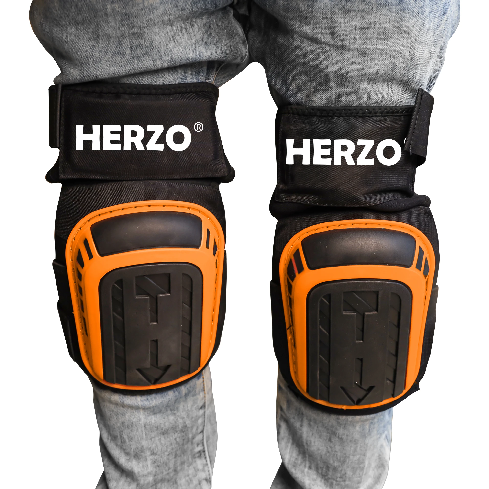 HERZO Knee Pads For Heavy Duty Knee Protection Comfortable Anti-slip Work Construction